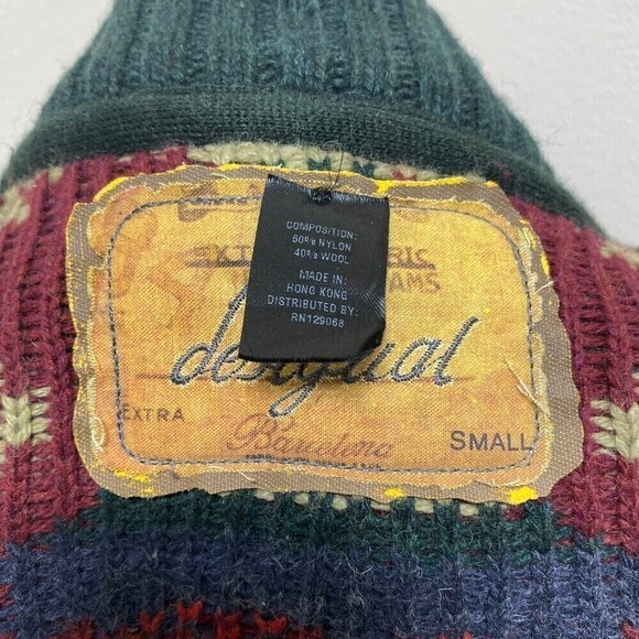 Vintage 80s Desigual Navajo Fullprint Knit Duffle Jacket Size Small - Picture 6 of 9